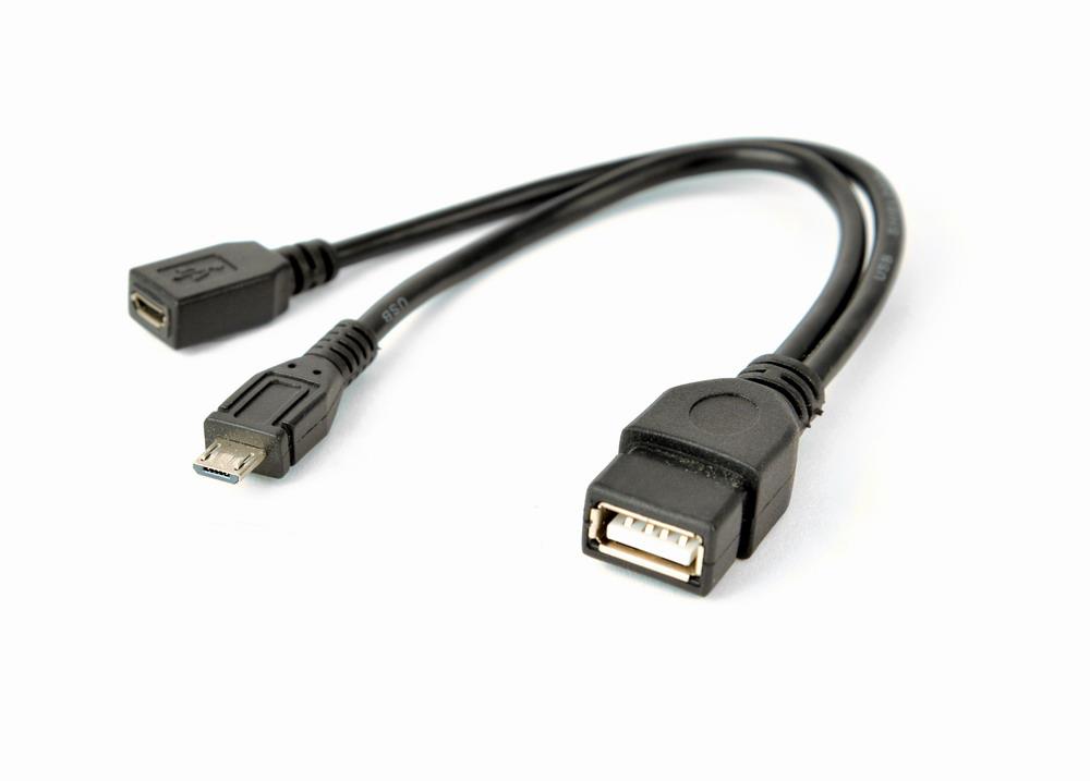 Gembird Cable Usb Otg Af +Micro Bf To Micro Bm A-Otg-Afbm-04