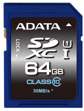 Adata Memory Sdxc 64Gb Class10/Asdx64Guicl10-R