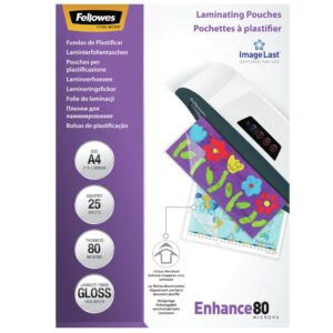 Fellowes Laminator Pouch Imagelast A4 80 25Pcs 5396205