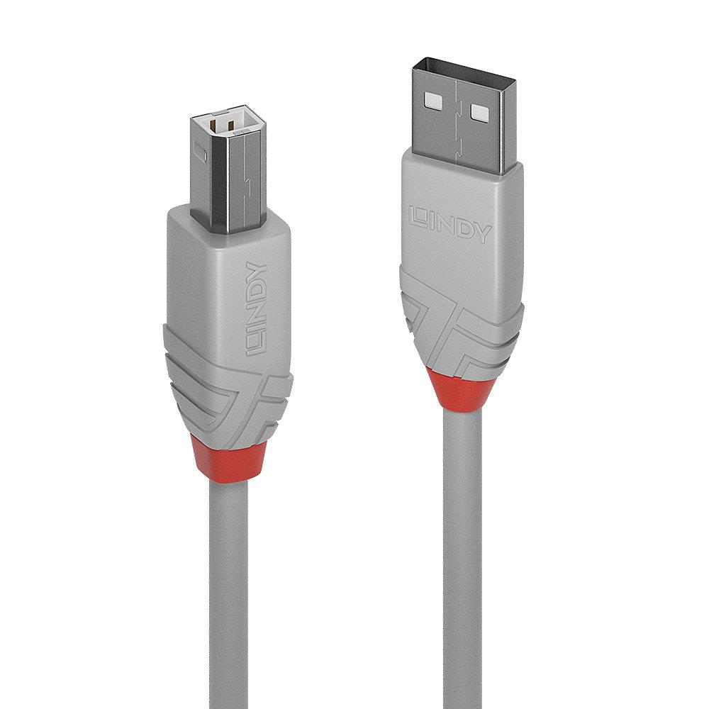 Lindy Cable Usb2 A-B 2M Anthra Grey36683
