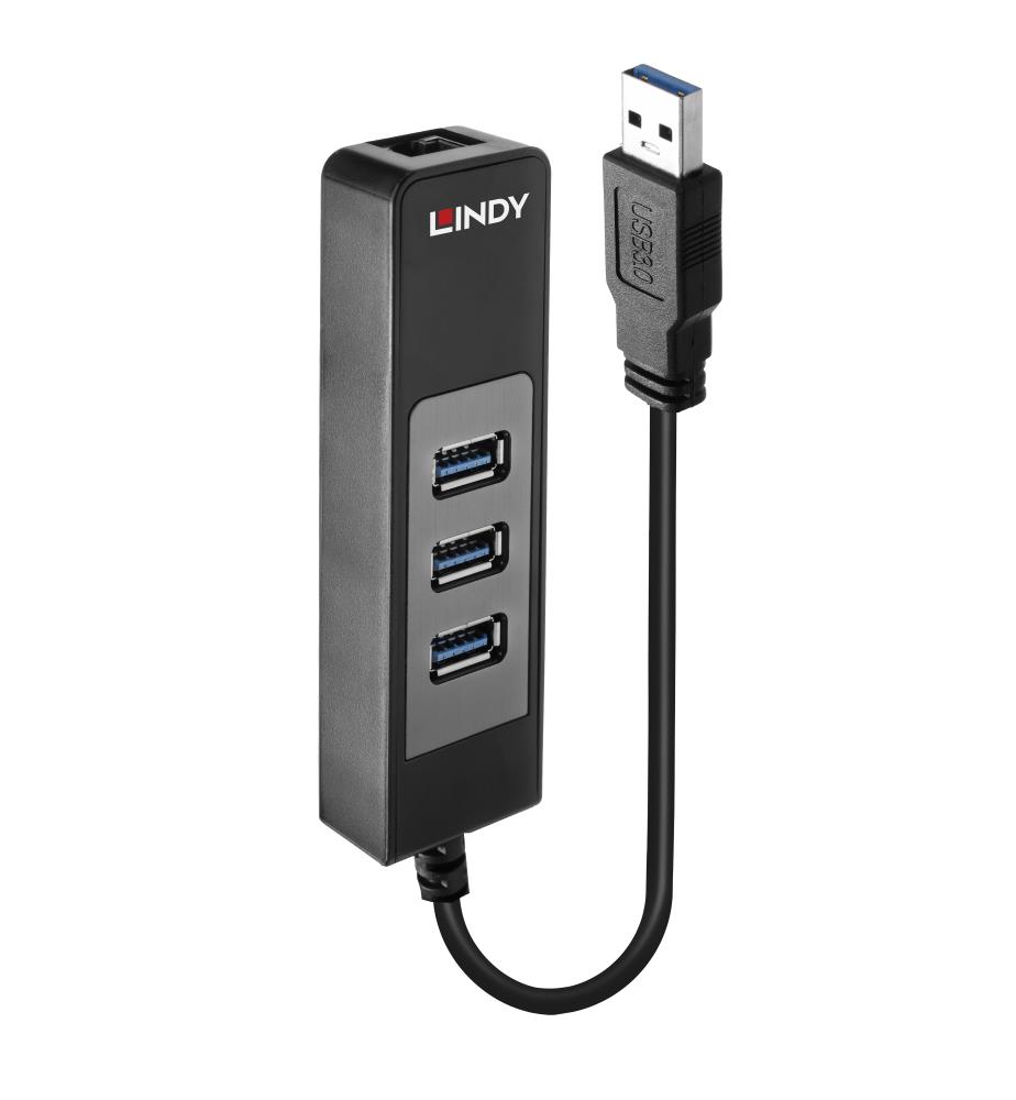 Lindy O Hub Usb3 & Lan Adapter 43176