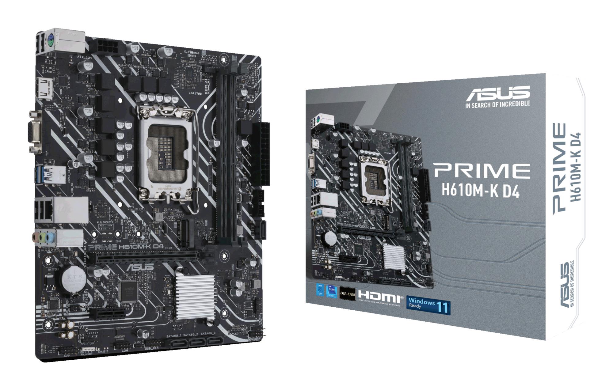 Asus Mainboard Intel H610 LGA1700
