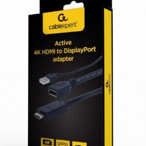 Gembird O Adapter Hdmi To Dp Black A-Hdmim-Dpf-01