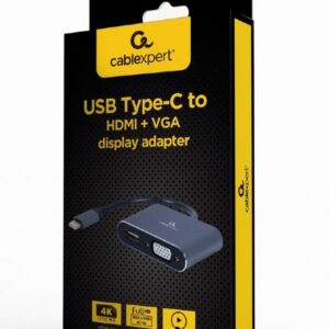 Gembird O Adapter Usb-C To Hdmi Vga A-Usb3C-Hdmivga-01