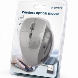 Gembird Mouse Usb Optical Wrl Black Sp. Grey Musw-6B-02-Bg