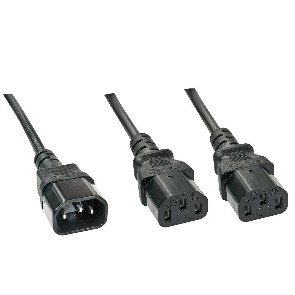Lindy Cable Power C14 To 2 X C13 1M 30363