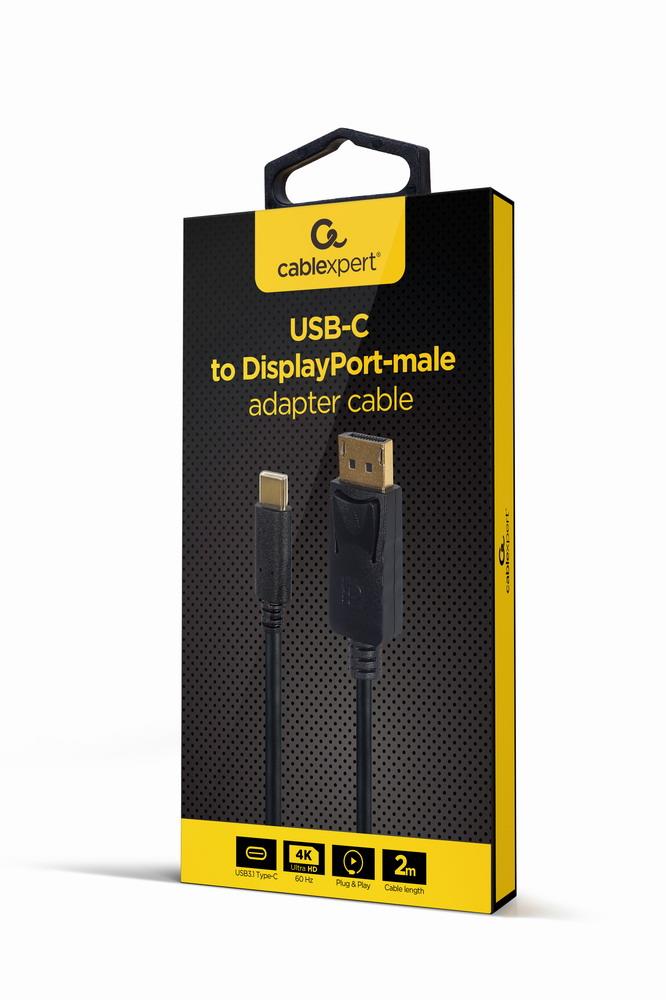 Gembird Cable Usb-C To Dp 2M A-Cm-Dpm-01
