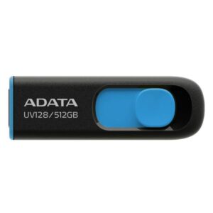 Adata Memory Drive Flash Usb3 512Gb/Blk/Blue Auv128-512G-Rbe