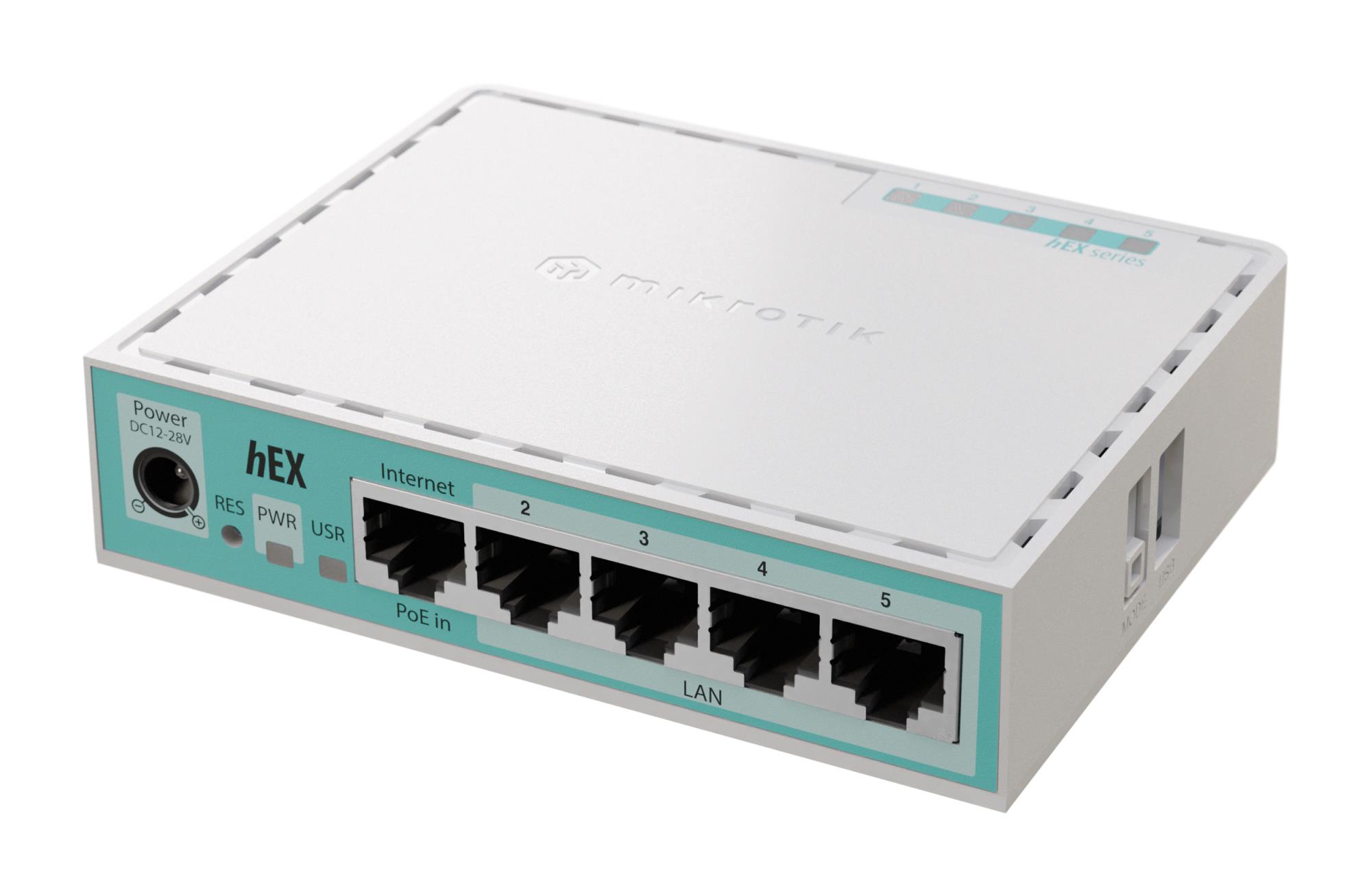Mikrotik Net Router 10 100 1000M 5P Hex