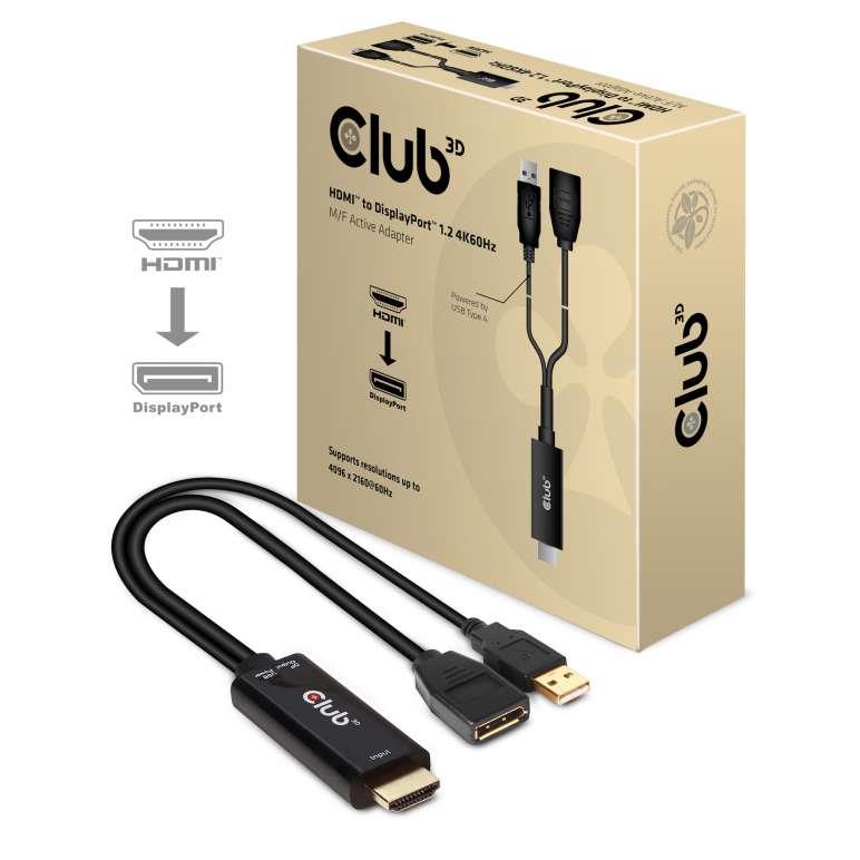 Club3D O Adapter Hdmi To Dp Active M F Cac-1331
