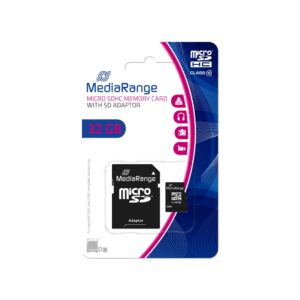 Mediarange Memory Micro Sdhc 32Gb C10/W/Adapter Mr959