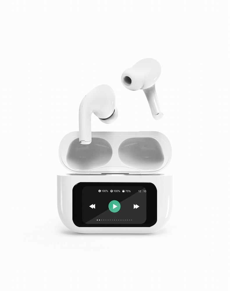 Gembird Headset Bluetooth White Tws-Lcd-Anc-01-W