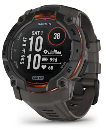 Garmin Smartwatch Instinct 3 Solar Blk Charc 010-02935-00