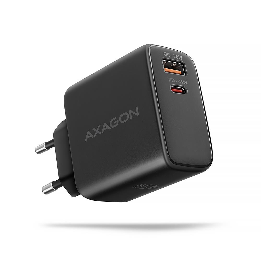 Axagon Mobile Charger Wall Usb 45W Gan 2Port Acu-Pq45