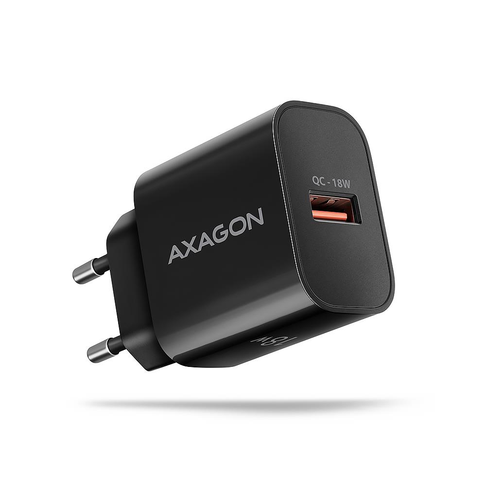 Axagon Mobile Charger Wall Usb 18W 1Port Black Acu-Qc18
