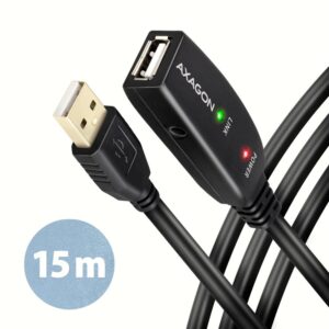Axagon Cable Usb2.0 A-M A-F Active 15M Adr-215