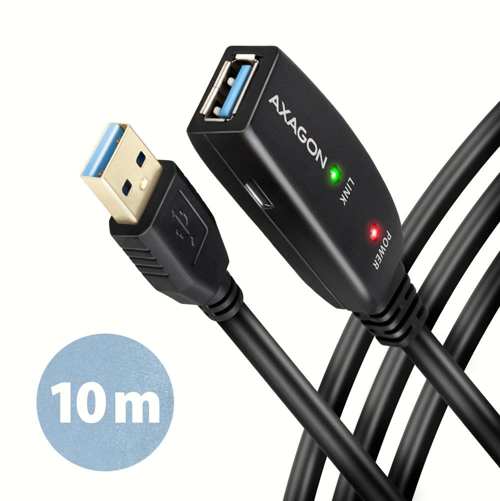 Axagon Cable Usb3.2 A-M A-F Active 10M Adr-310