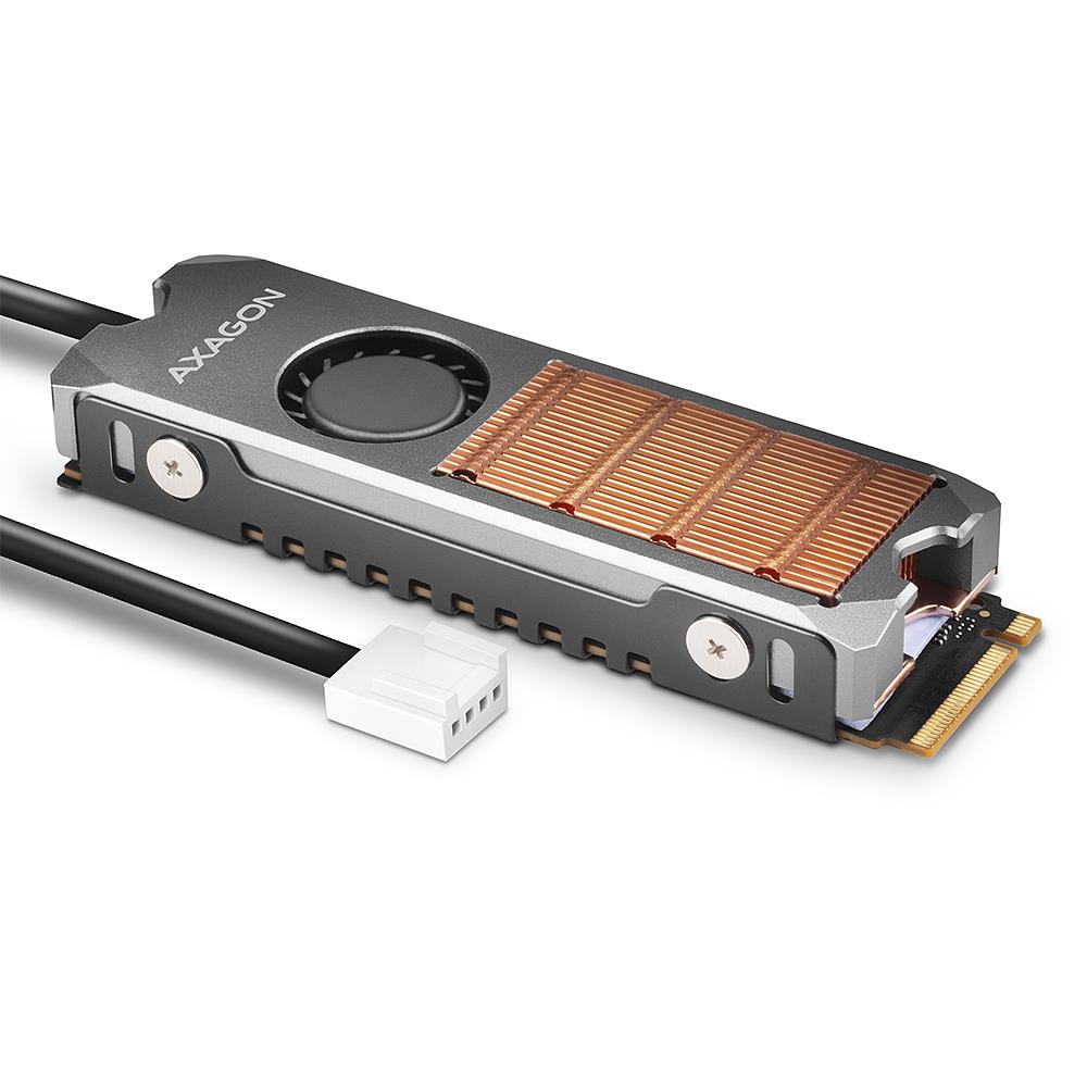 Axagon SSD Acc Cooler M.2 Copper Fan Clr-M2Fan