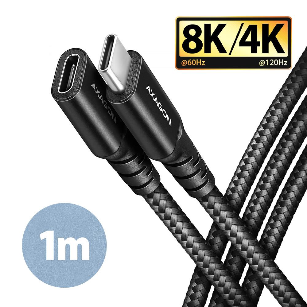 Axagon Cable Usb-C Extension 1M Black Bucm32-Cf10Ab
