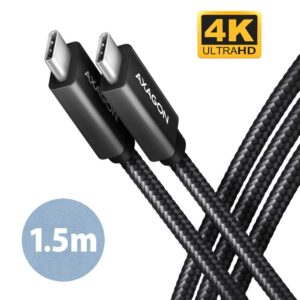 Axagon Cable Usb-C To Usb-C 1.5M 100W Black Bucm32-Cm15Ab