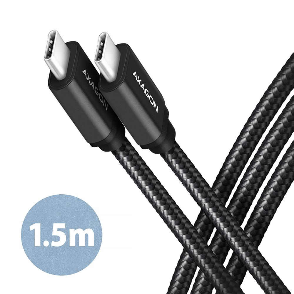 Axagon Cable Usb-C To Usb-C 1.5M 60W Black Bucm3-Cm15Ab