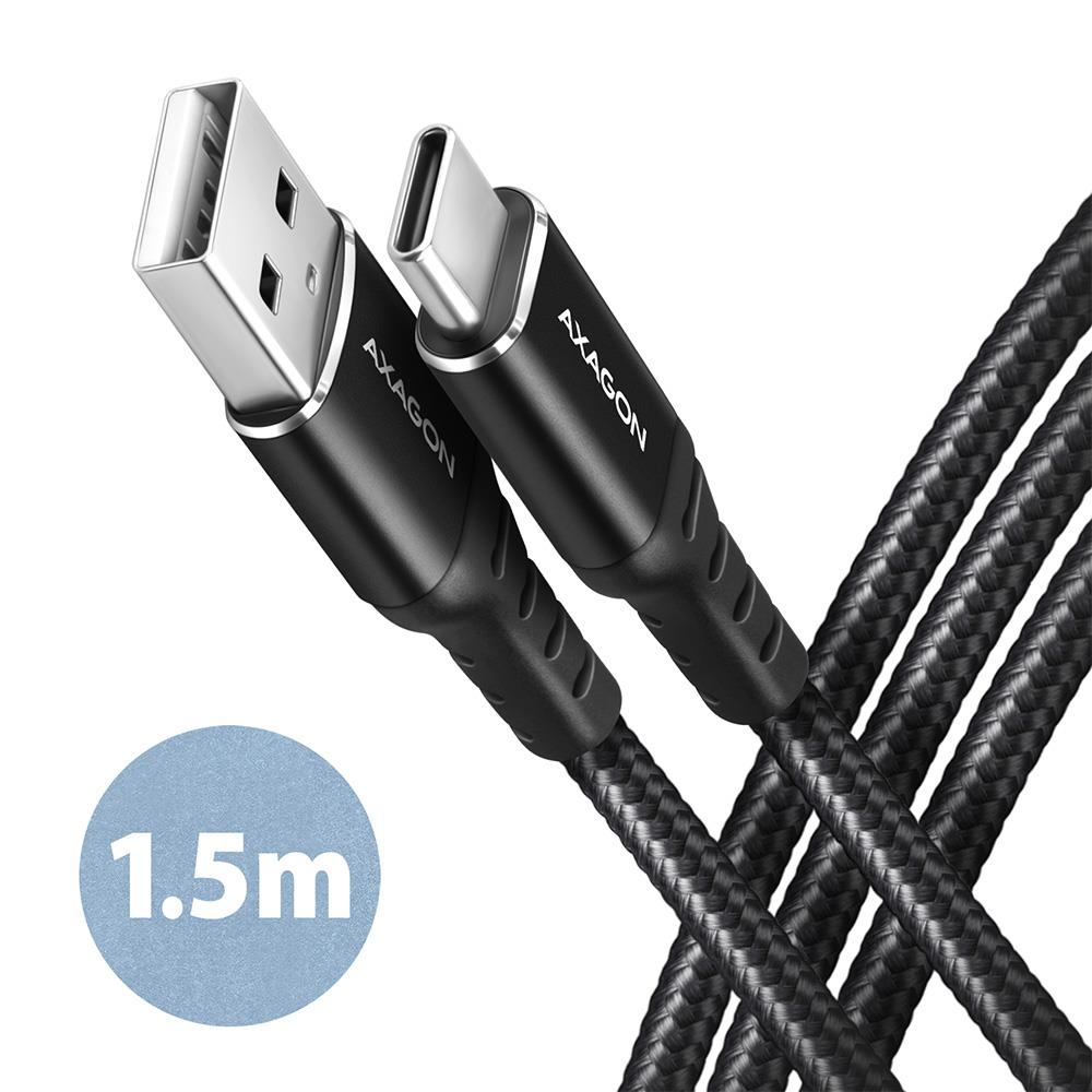 Axagon Cable Usb-C To Usb2.0 1.5M Black Bucm-Am15Ab