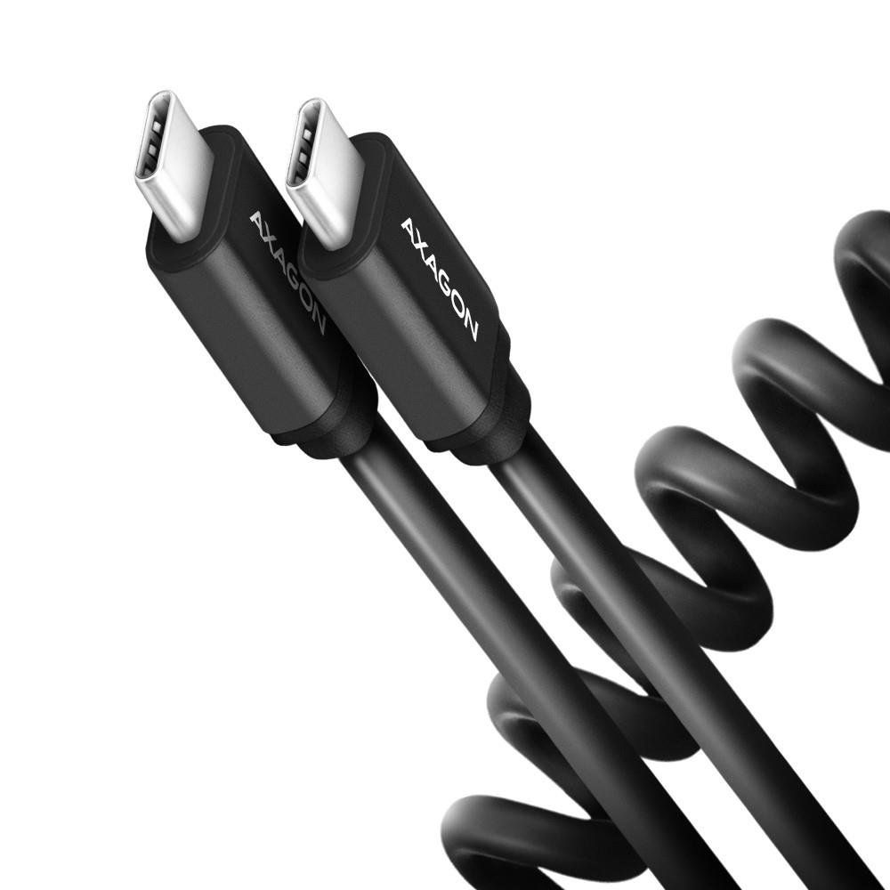 Axagon Cable Usb-C To Usb-C 0.6M 60W Twister Blk Bucm-Cm10Tb