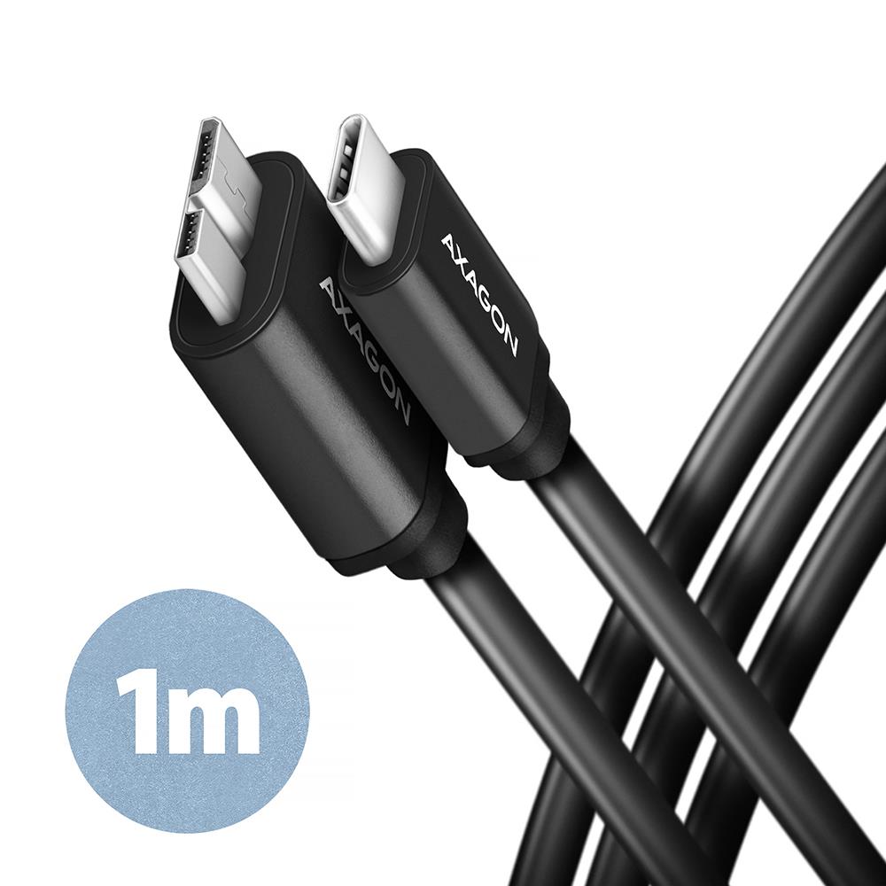 Axagon Cable Usb-C To Micro-B 1M Speed Blk Bumm3-Cm10Ab
