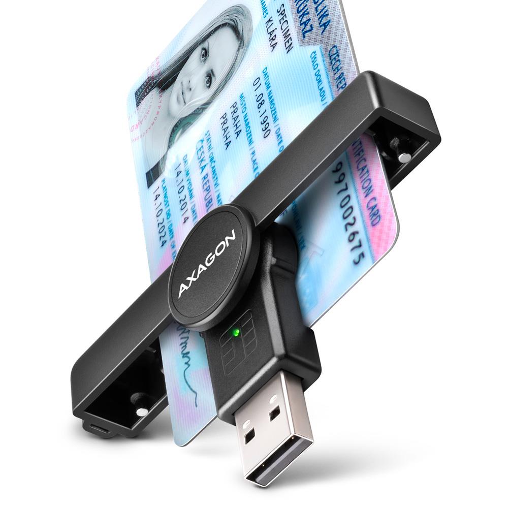 Axagon Card Reader Pocket Smartcard Usb2.0 Cre-Smpa