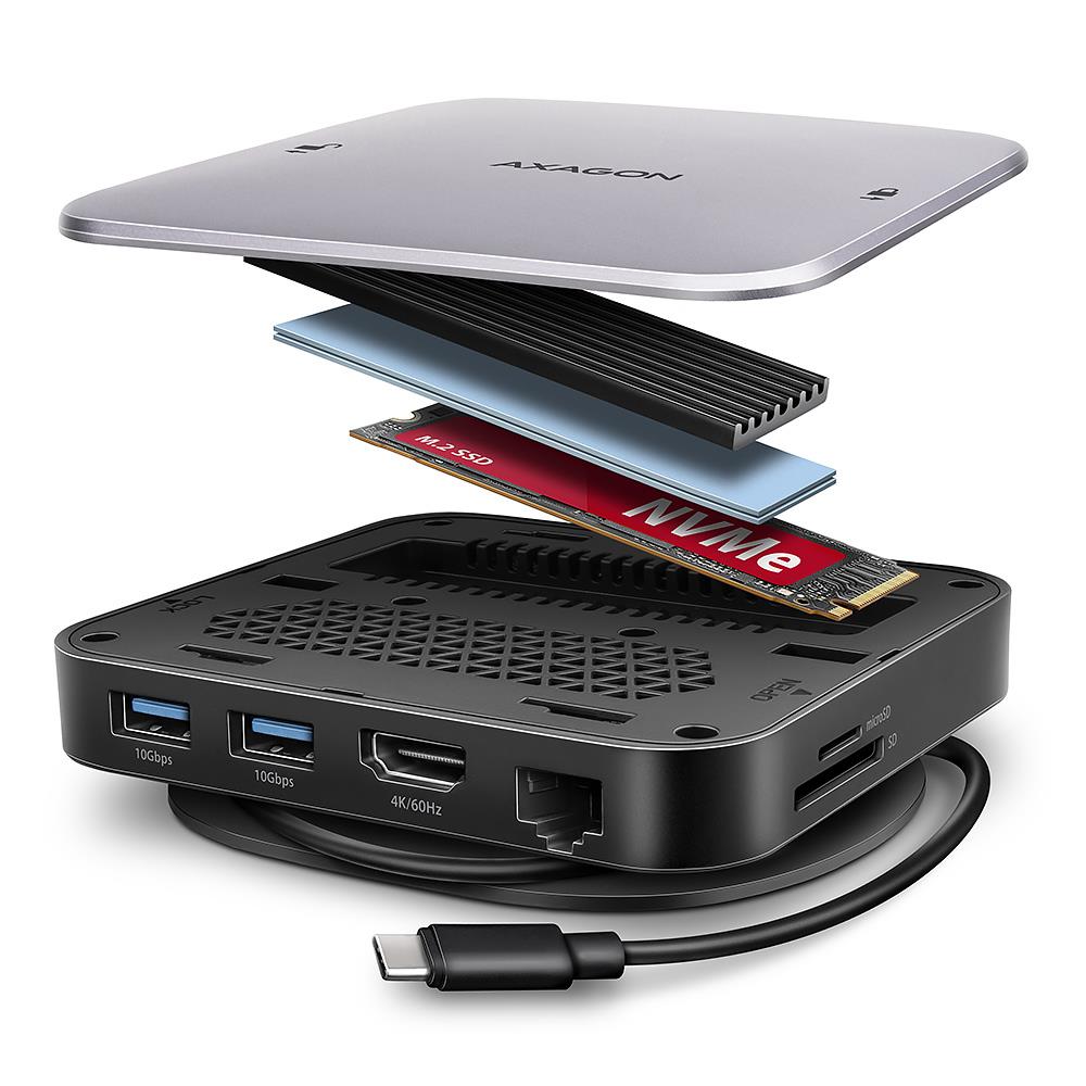 Axagon Nb Acc Docking Station Nvme Sata 9In1 Hmc-Ufo