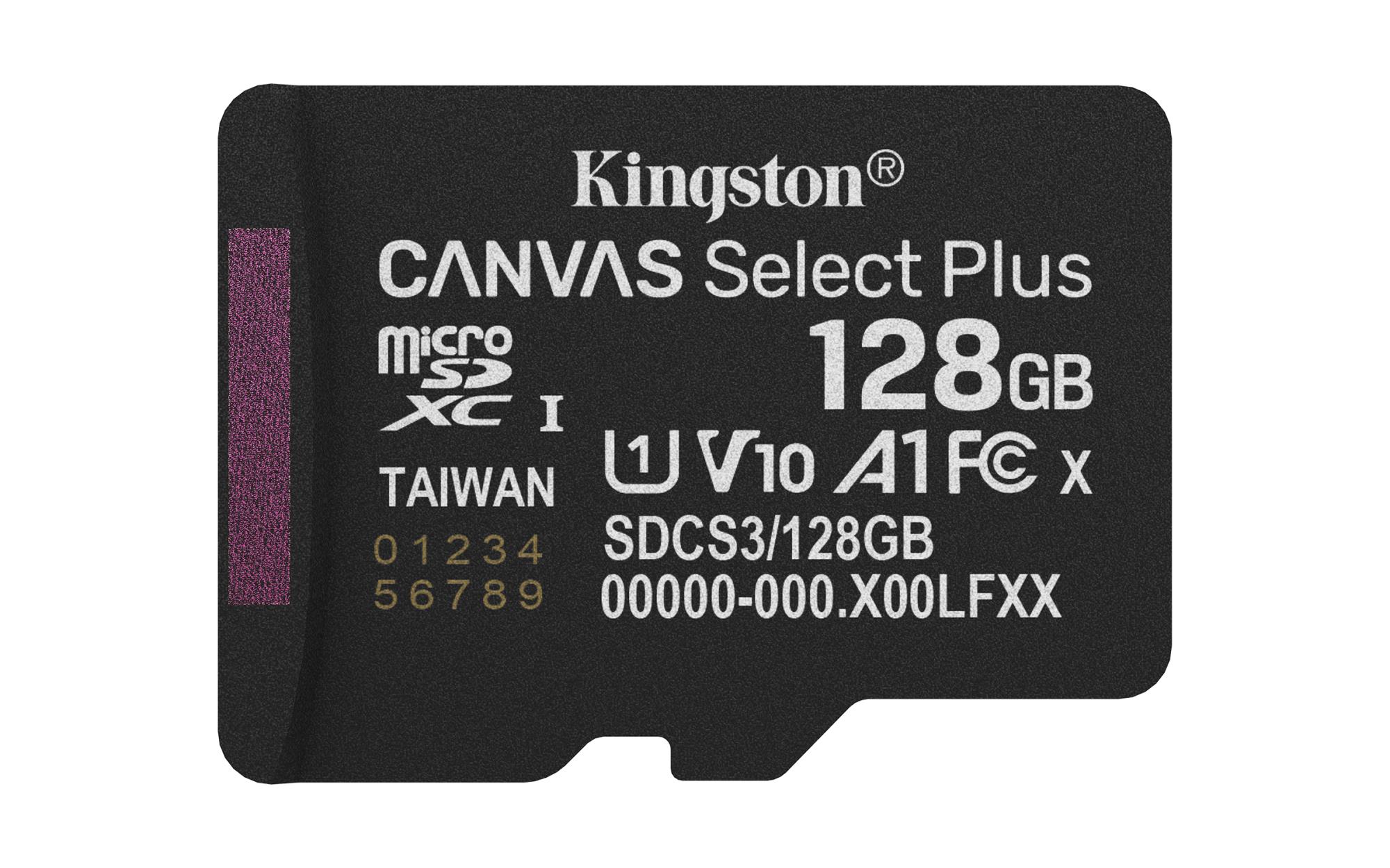 Kingston Memory Micro Sdxc 128Gb Uhs-I/Sdcs3/128Gbsp