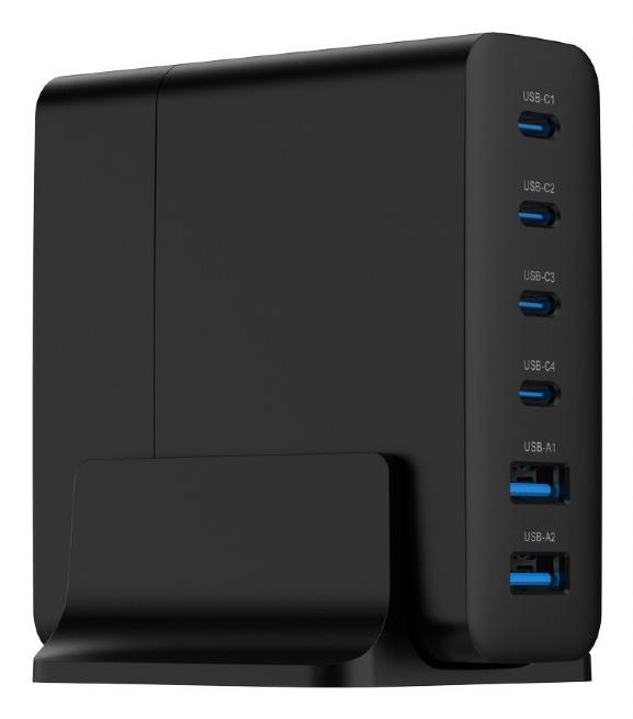 Gembird Charger Usb Universal 6P 75W Ta-Uc-2A4C-Pd75-01-Bk