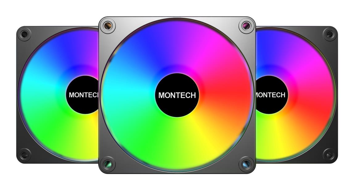 Montech Case Fan 120Mm Gf120R V2 Argb Pwm 3I1 (B)