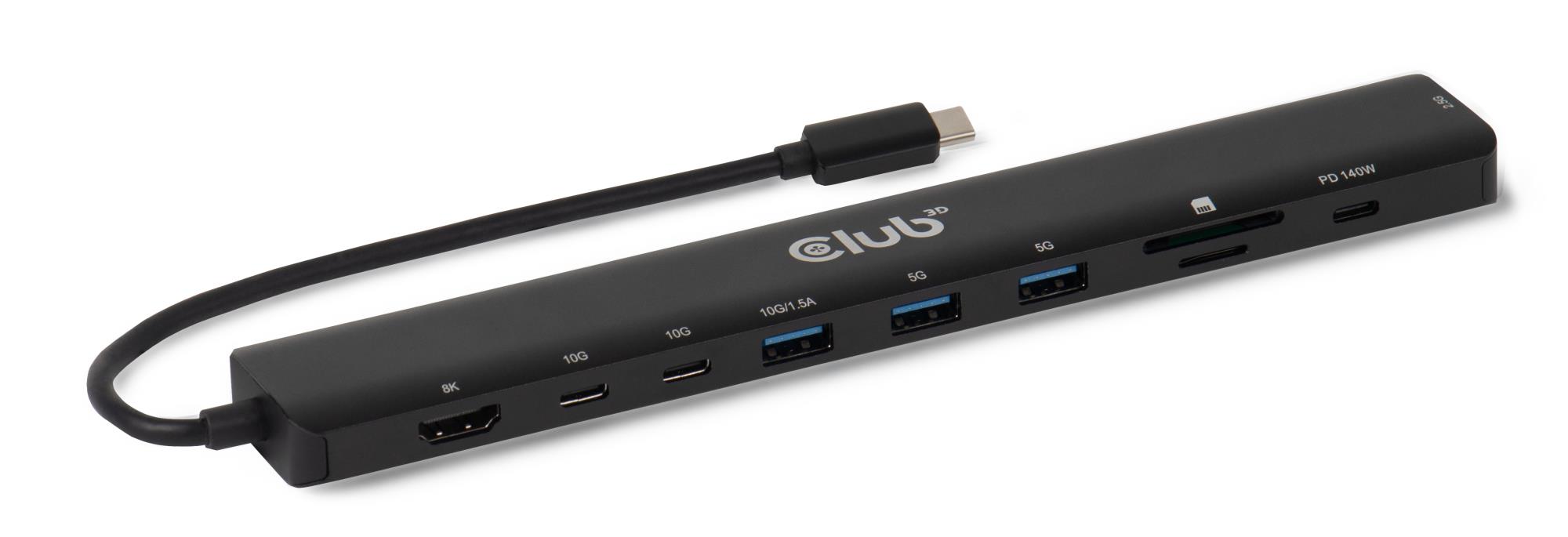 Club3D Nb Acc Docking Station 10In1 Usb-C 140W Csv-2550