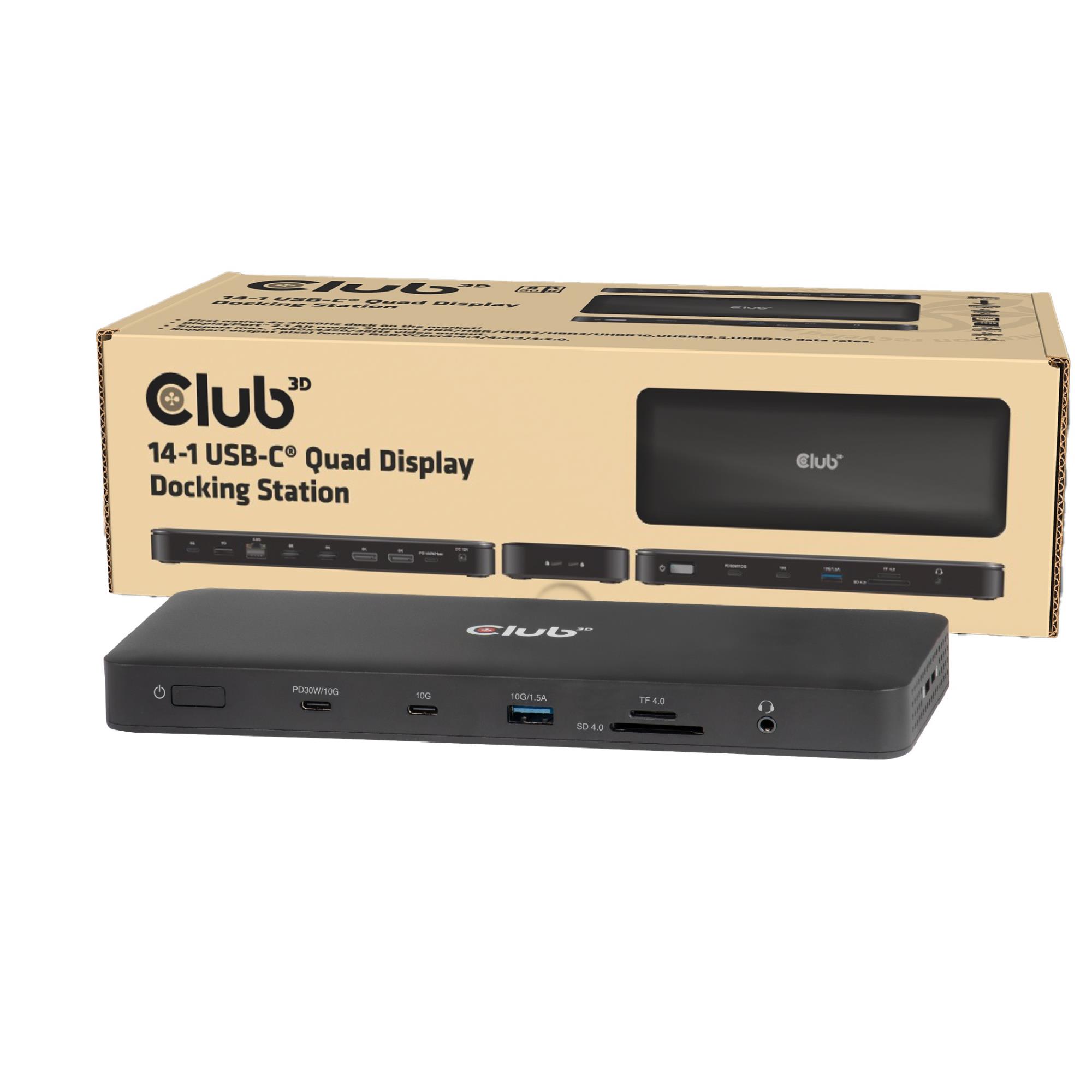 Club3D Nb Acc Docking Station 14In1 Usb-C 150W Csv-2540