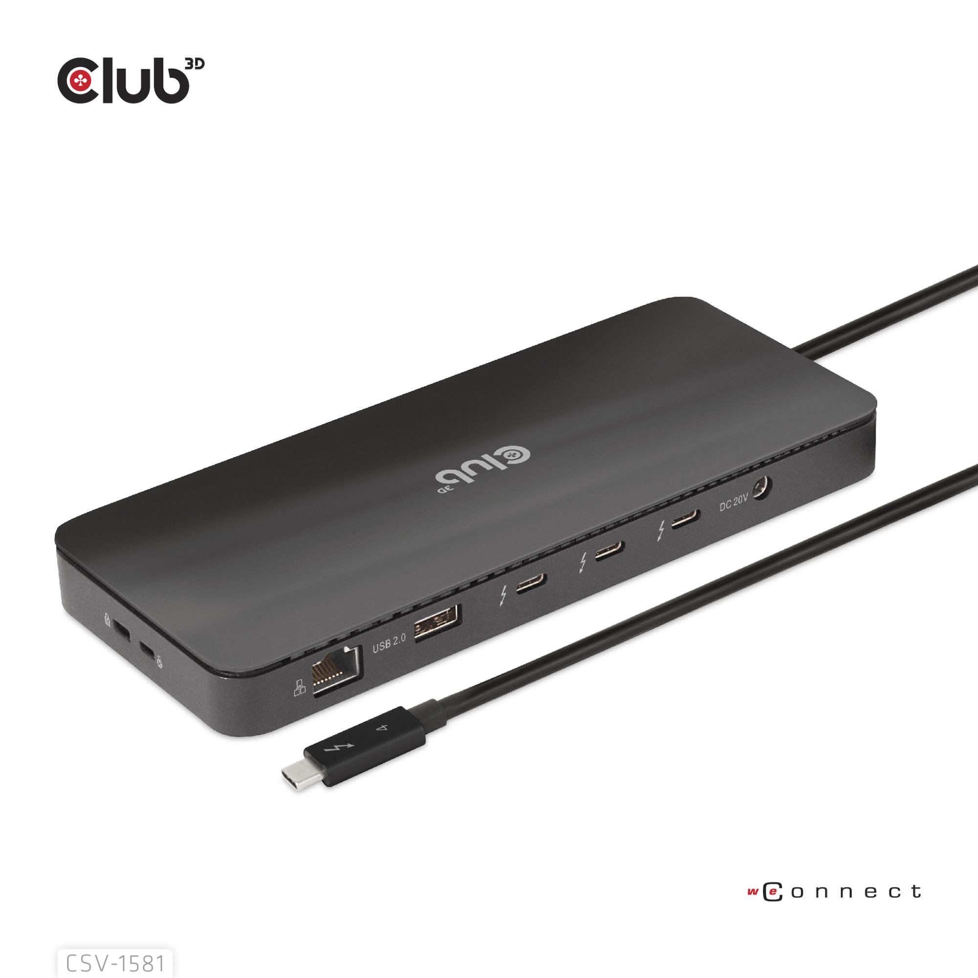 Club3D Nb Acc Docking Station 11In1 Thunderbolt Csv-1581
