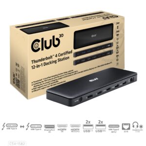 Club3D Nb Acc Docking Station 12In1 Thunderbolt Csv-1582
