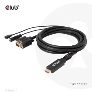 Club3D Cable Hdmi To Vga 2M M Cac-1712