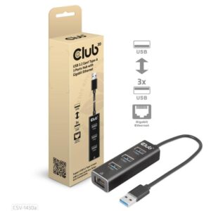 Club3D O Hub Usb3.2 3Port Csv-1430A