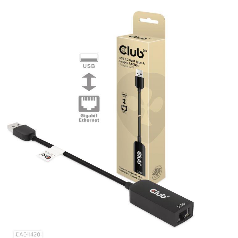 Club3D O Adapter Usb3.2 To Rj45 F Cac-1420