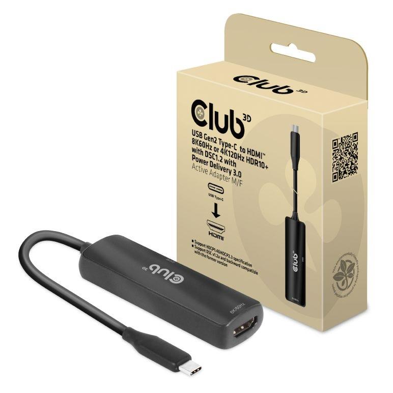 Club3D O Adapter Usb-C To Hdmi F Cac-1588