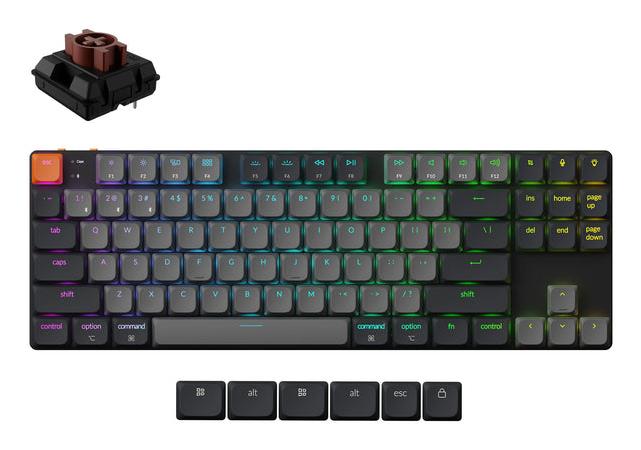 Keychron Keyboard Wrl K1 Rgb Black K1X-B3