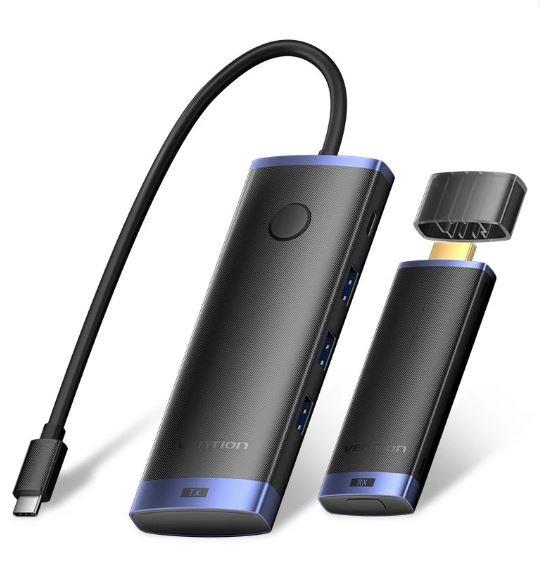 Vention Nb Acc Docking Station 6In1 Usb-C 0.15M Tpvbb