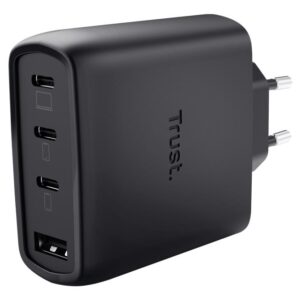 Trust Mobile Charger Wall Maxo 65W 4-Port Gan Black 26067