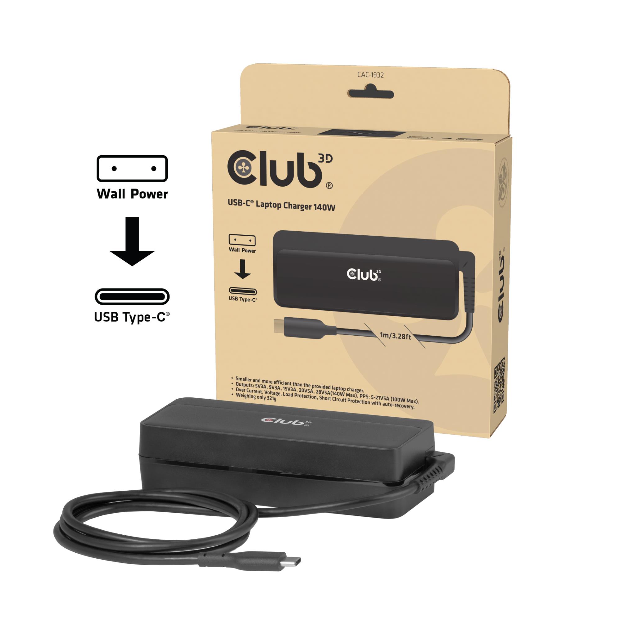 Club3D Nb Charger Usb-C 140W Cac-1932