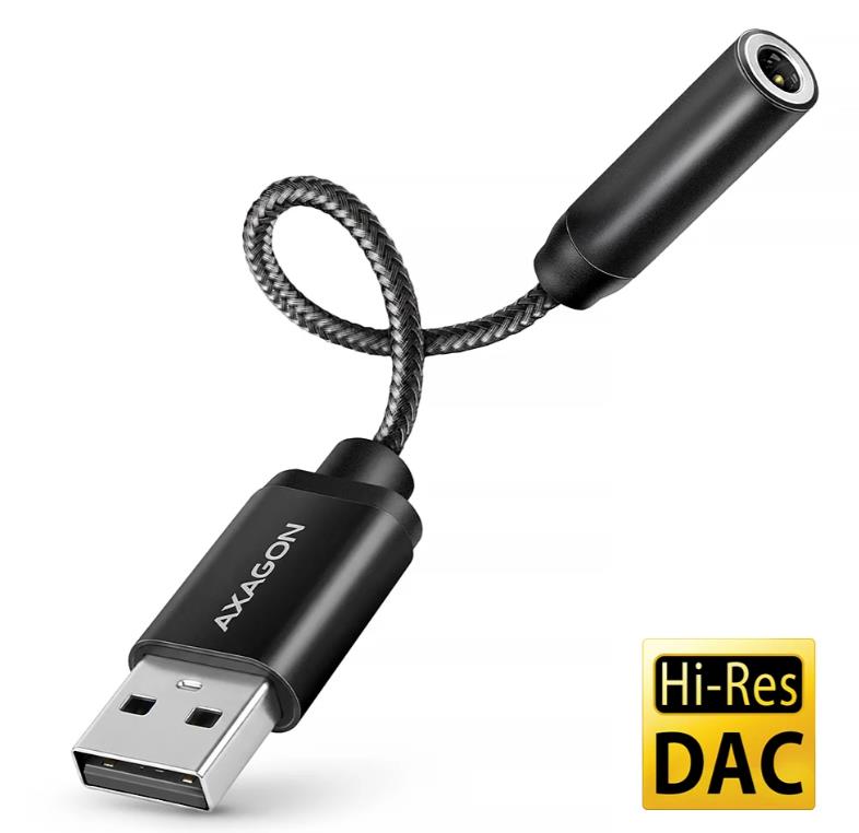 Axagon Adapter Usb-C To Audio 3.5Mm Dac 0.1M Ada-Ha