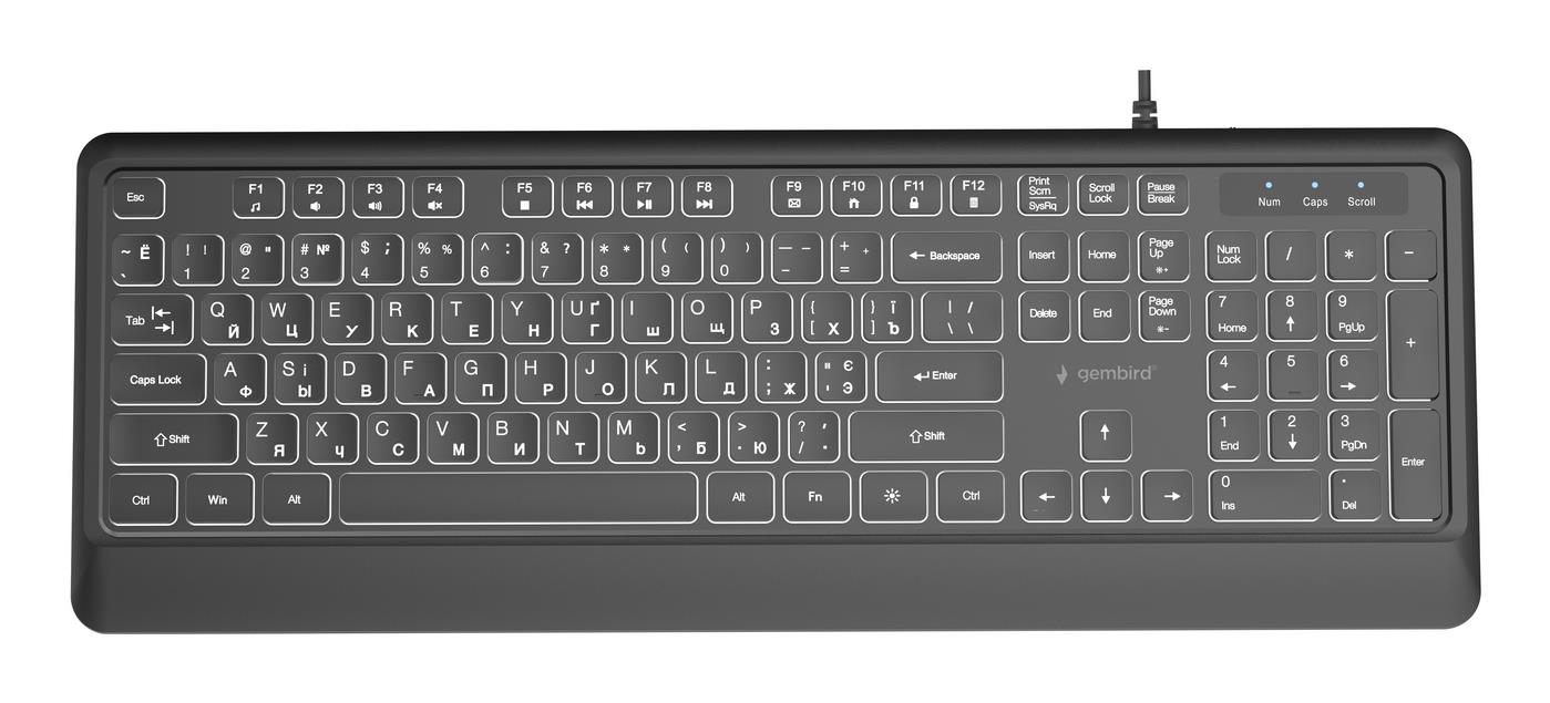 Gembird Keyboard Multimedia Usb Cyrill Black Kb-Uml-04-Cyrl