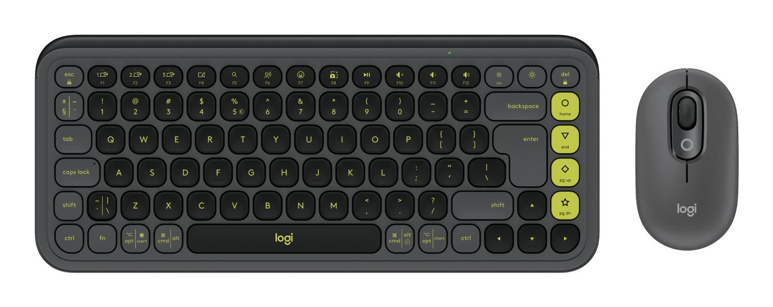 Logitech Keyboard +Mouse Combo Pop Icon Gr Green 920-013140