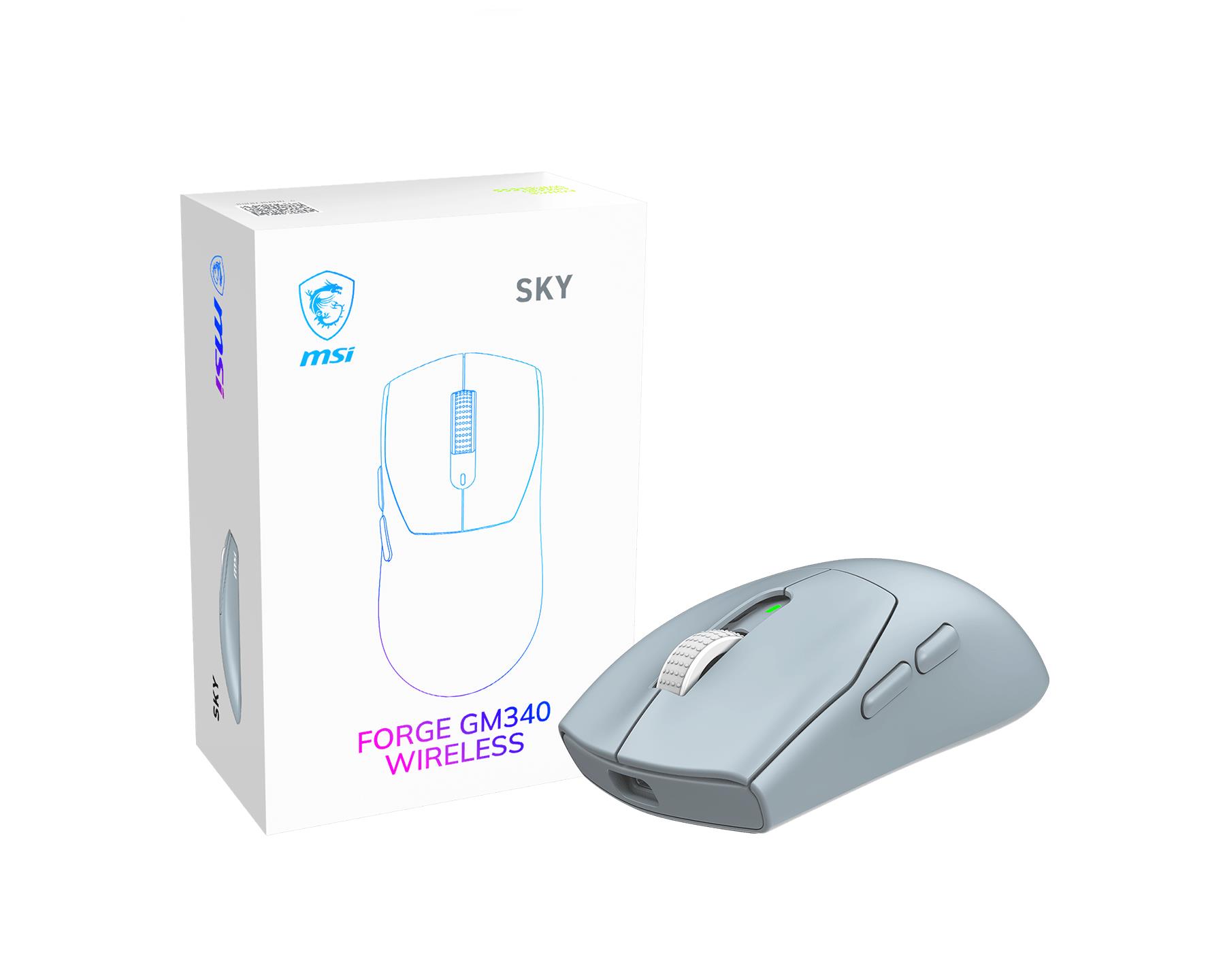 MSI Mouse Usb Optical Wrl Gaming Forge Gm340 Wrl Sky