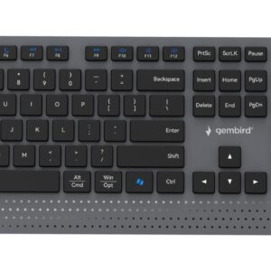 Gembird Keyboard +Mouse Wrl Eng Bk Kbs-Wps-02
